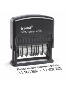 Trodat Printy 4816-PL Doppel-Datumstempel mit Textplatte